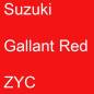 Preview: Suzuki, Gallant Red, ZYC.